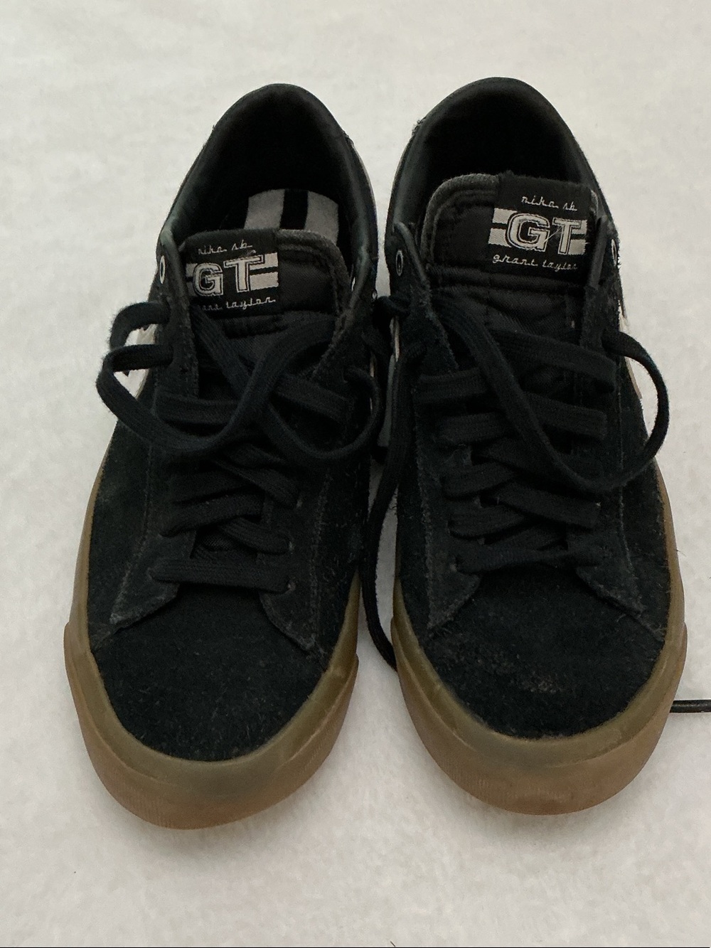 Black Suede Nike GT Skateboard Shoe with Gum Outsole